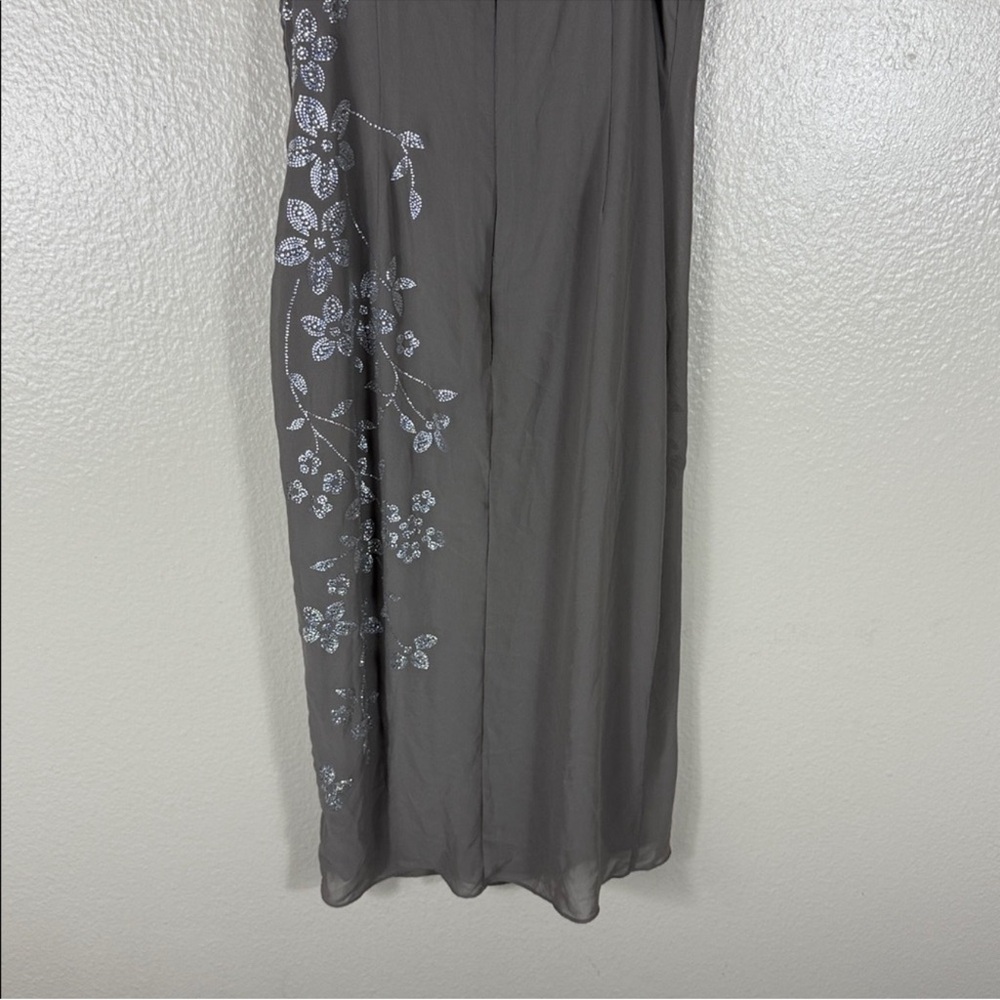 House of CB Blanca Smoke Crystal Embellished Midi Dress - Picture 9 of 14
